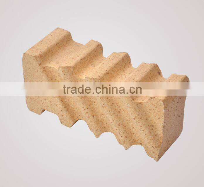 yellow Al2O3 refractory anchor shape bricks