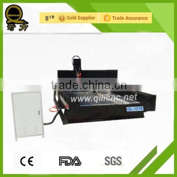 mini manual milling 3d QL-1218 bridge saw can cut hard stone engraving machine/3d cnc stone sculpture machine
