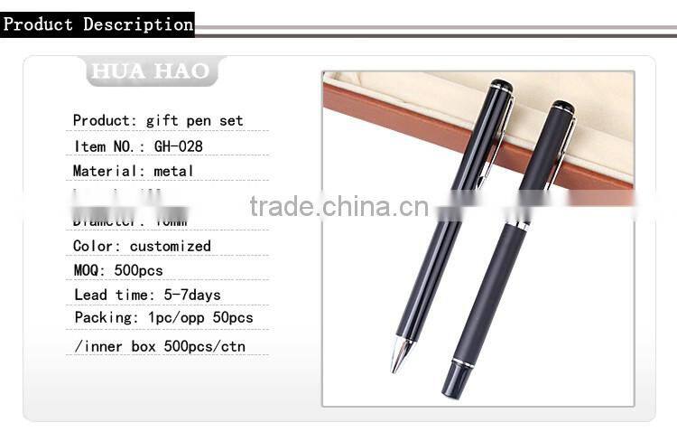 2016 Free sample metal pen for promotion metal pen clips for free logo high quality metal twist ball pen