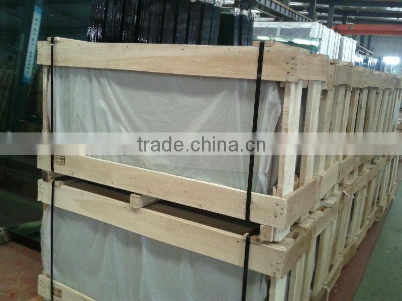 6+12a+6mm blue,grey, green, bronze low-e curved insulated glass