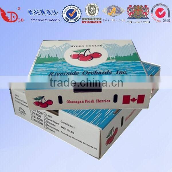 Corrugated Flat Folding Lid Fruit Delivery Carton Box