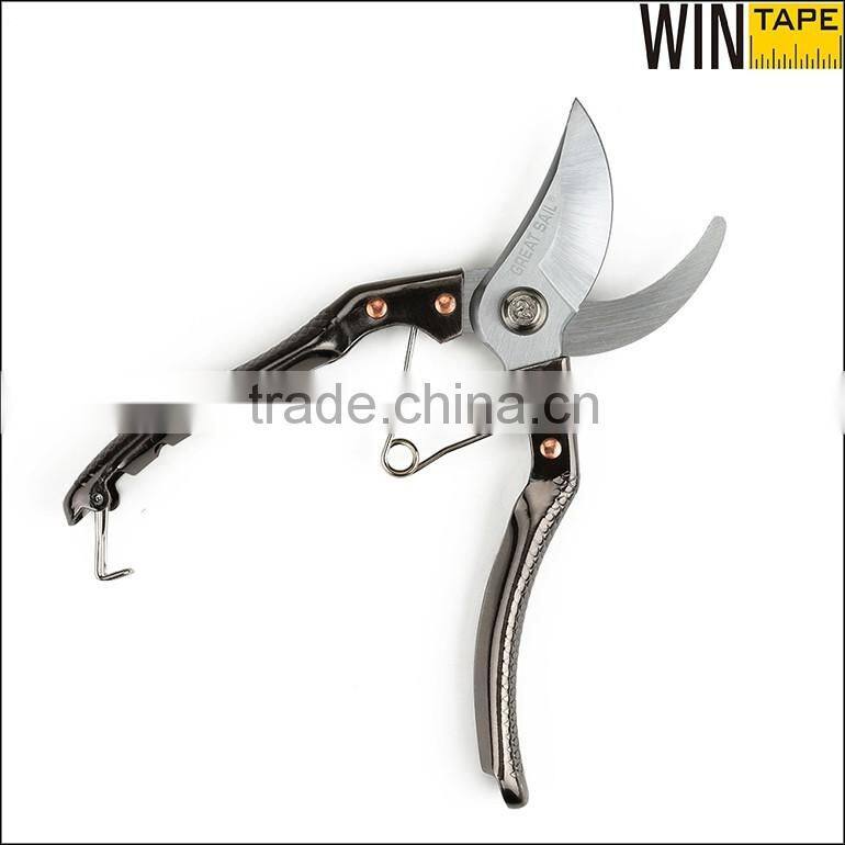 2015 Hot product promotional gift household S5 steel garden scissor with skin packing