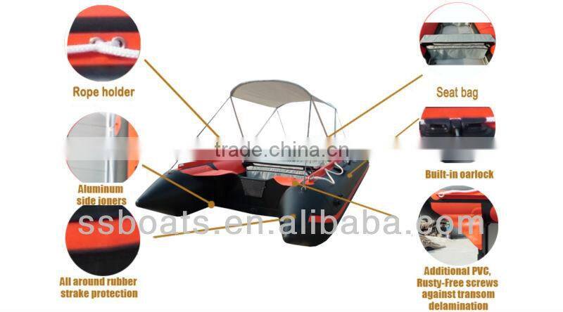 4.2M hypalon inflatable boat rubber dinghy