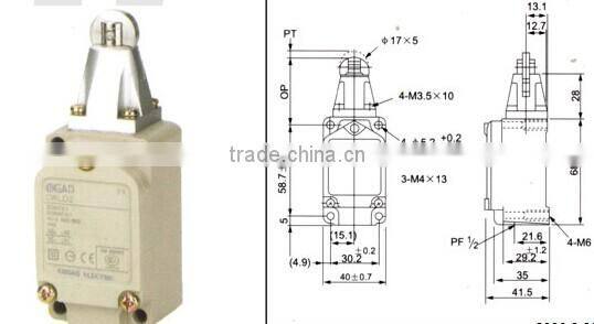 CNGAD WLD series 250V limited switches(limiting switch,micro switch)(WLD2)