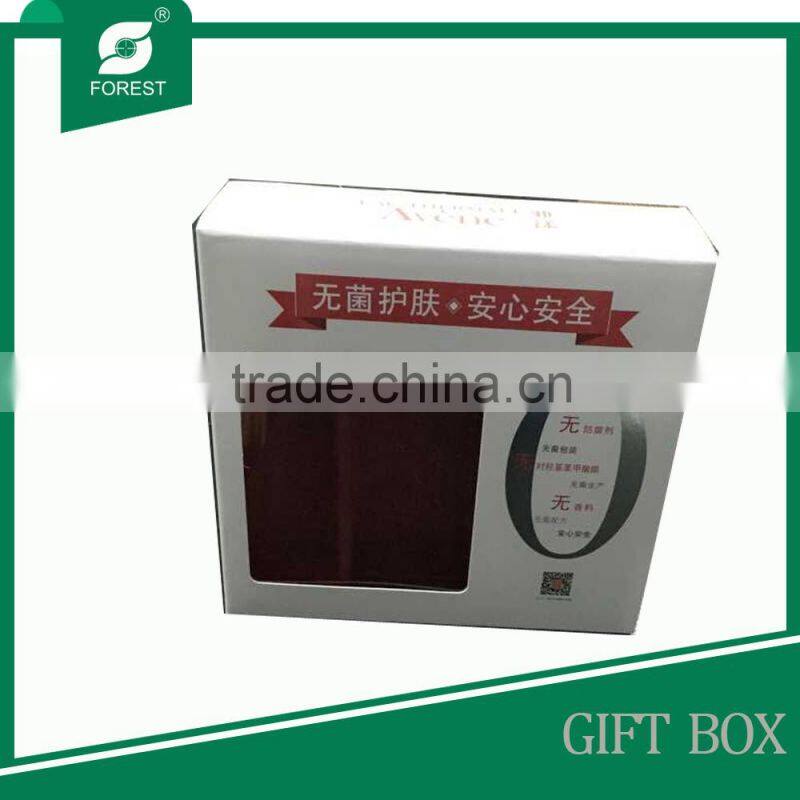 HIGH QUALITY KRAFT GIFT BOX WITH CLEAR WINDOW