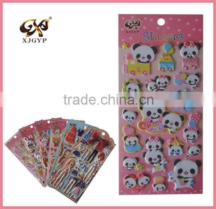 glitter puffy sticker for wall/letter puffy sticker/3d glitter puffy sticker