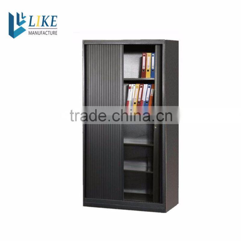 Office furniture with rolling door low metal storage cabinets