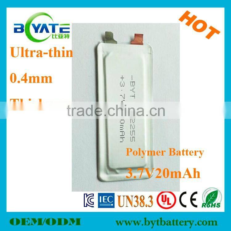 High Performance new arrive Prismatic Rechargeable ultra thin lithium polymer battery