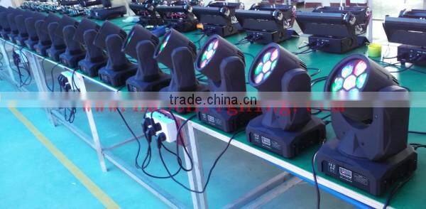 led bee eye moving head 7x10w RGBW new hobbit light