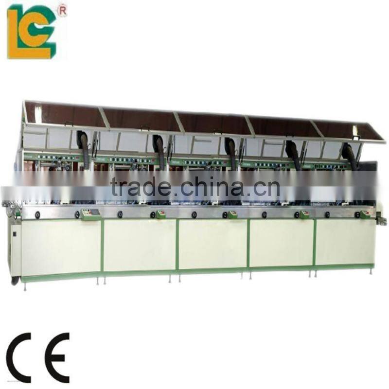 5-color automatic silk screen printer for plastic bottle LCB-120UV-5