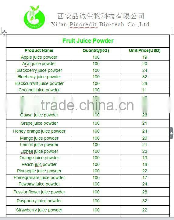 Delicious fruit juice powder natural Dried/Frozen Pomegranate Powder