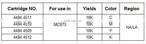 Laser Printer Chip for OKIs MC853 MC873 MC 853 873 44844511 44844510 44844509 44844512 10K