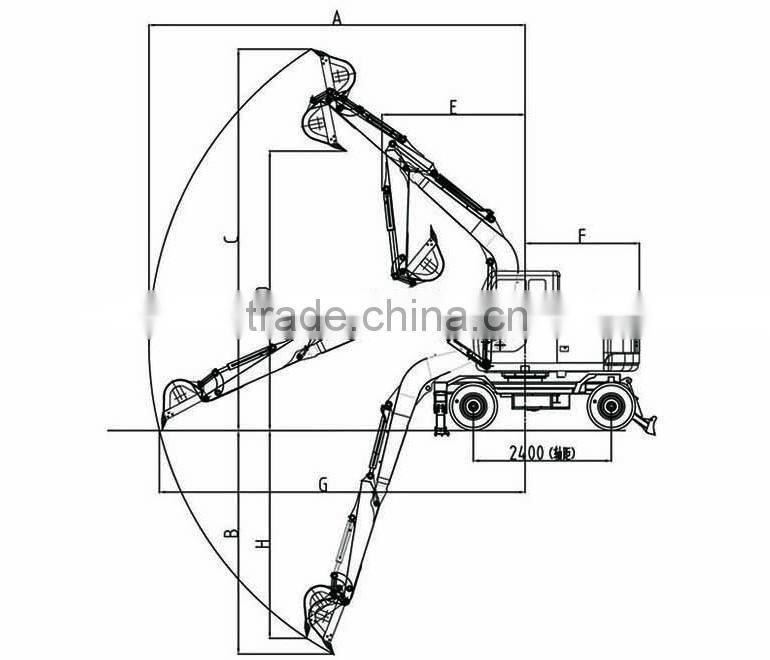 best quality mini excavator 56KW 0.4cbm mini excavator prices for sale