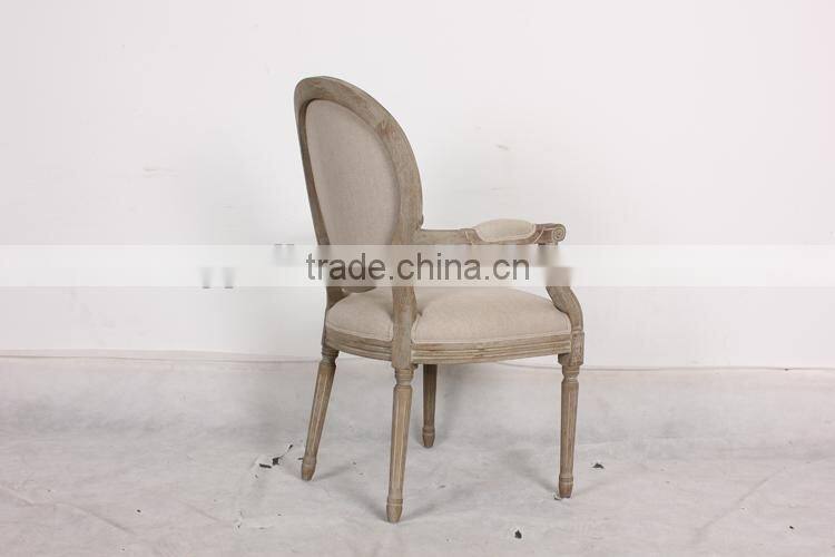 French Style Classic Round Back Banquet Armchair