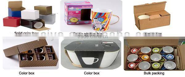 V shape 12oz Ceramic cheap plain white coffee mug