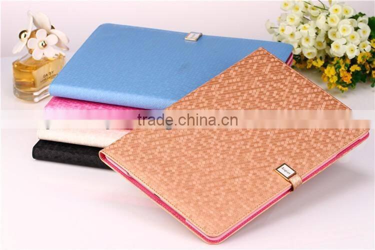 New colored litchi flip smart leather case for Ipad in stock
