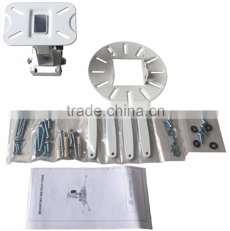 Universal adjustable steel wall mount projector bracket