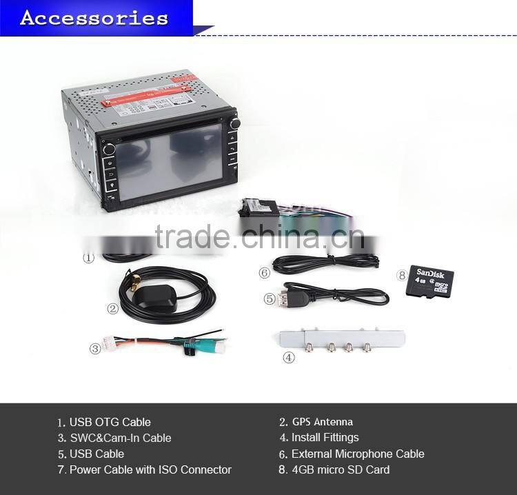 MSTAR2531 6.2'' 2din Universal Car DVD Player with newest Mirror-Link function DK6536