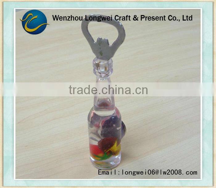 funny bottle shaped cheap bottle opener/flip flop with bottle opener