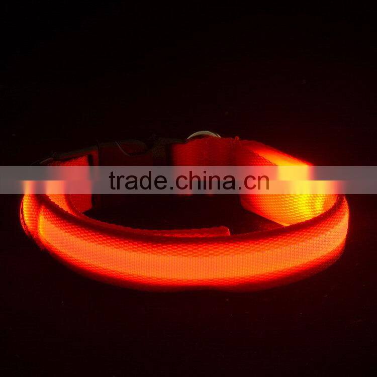 Fashion top sell adjust led dog collar