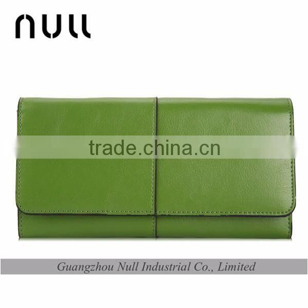 Genuine leather travel ladies clutches handmade wholesale cell phone wallet