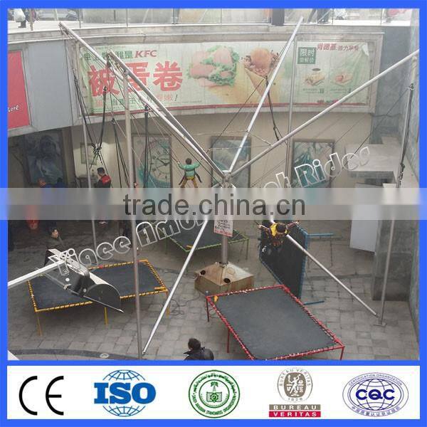 Outdoor carnival amusement equipment bungee trampoline
