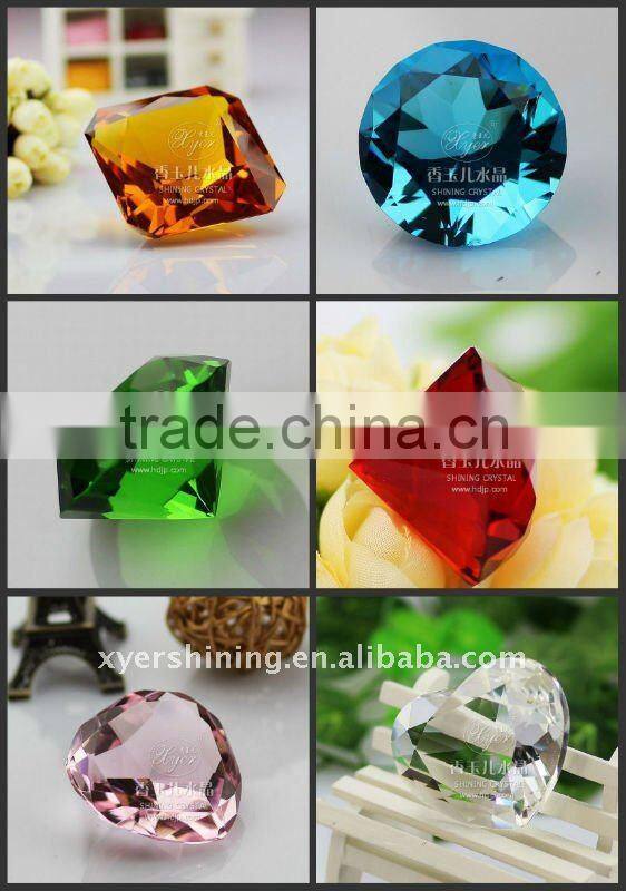 Pink Color Crystal Heart diamond