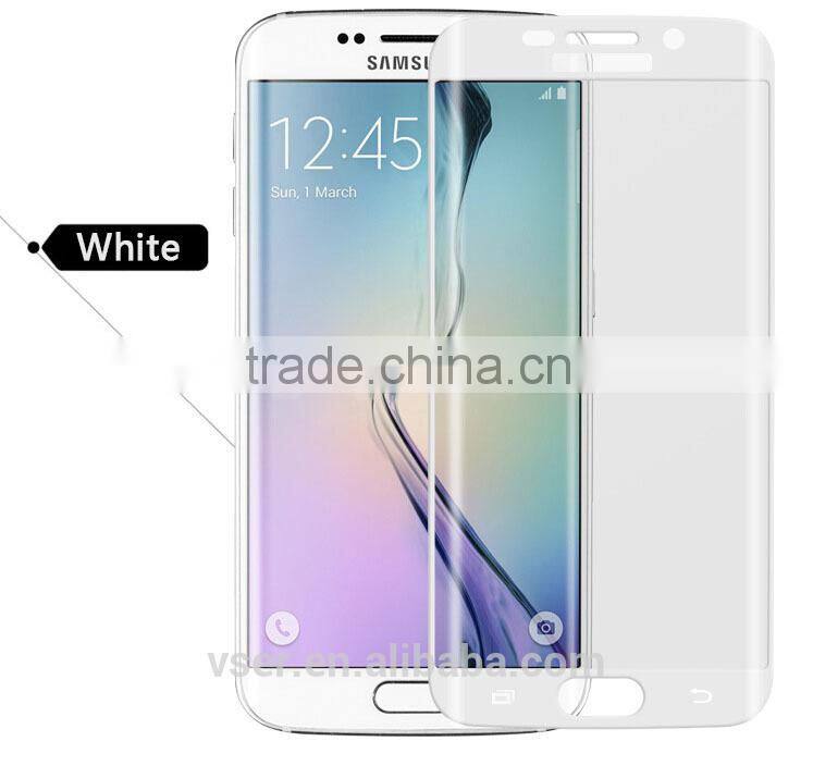 Mobile Phone Accessories For Samsung Galaxy S6 edge 3D Full Covered Tempered Glass Screen Protector