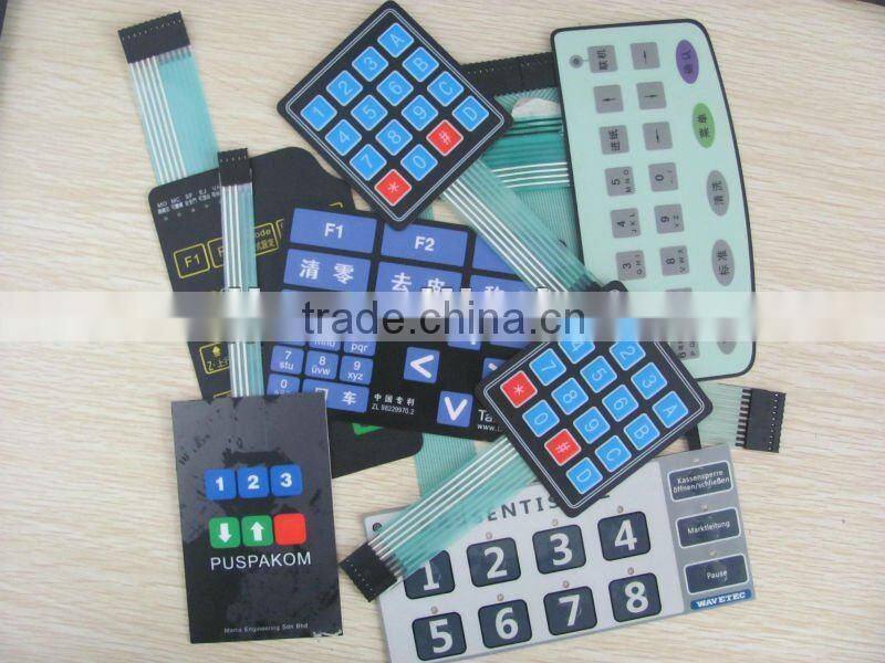 membrane keyboard membrane switch keypad push button switch panel