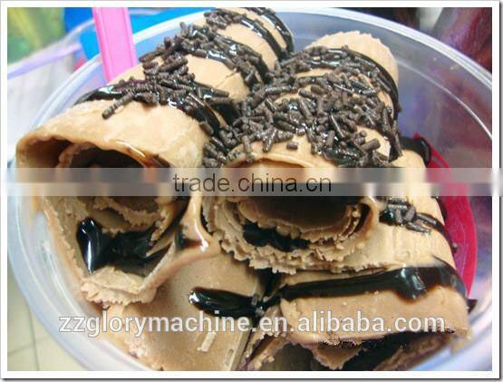 GL-F600 CE approved commercial fried ice cream roll machine