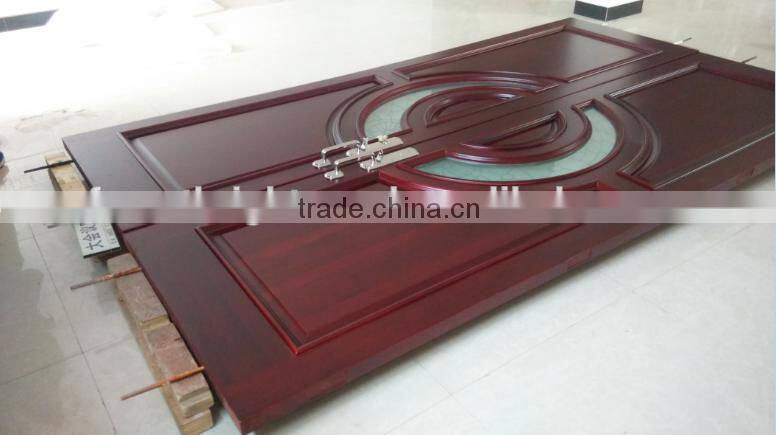 American style mahogany solid wood entrance door for villa