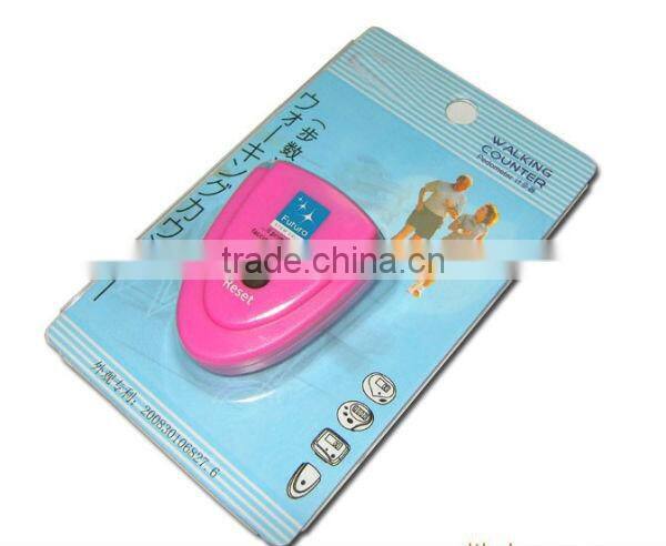 Digital Single function pedometer with clip for fitness,body building , promotional pedometer