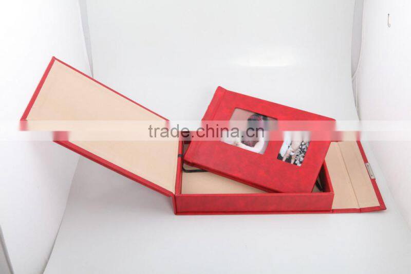 2015 new design baby photo album cover with photo case