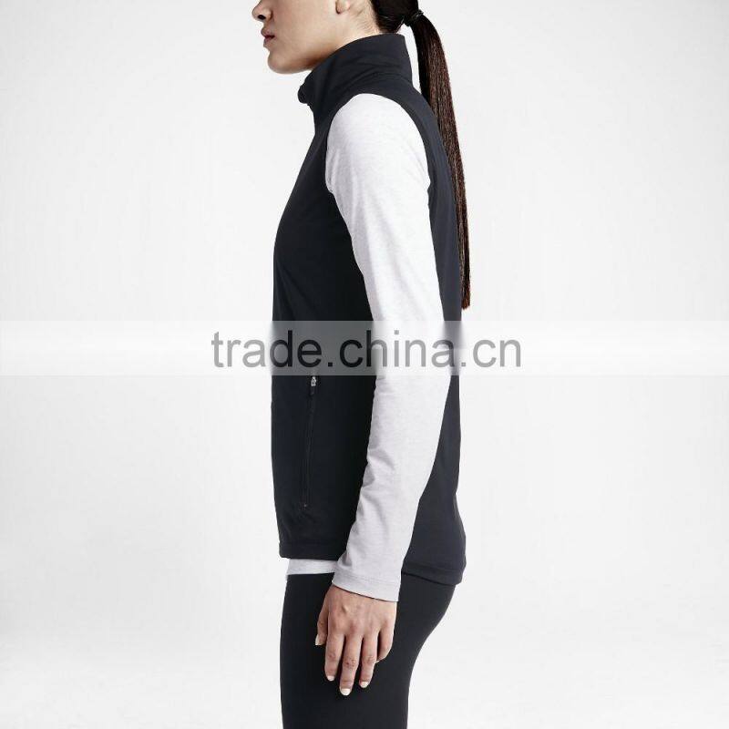 100% Polyester Woman's Golf Vest Wholesale High Quality Sleeveless Tank Tops for Ladies