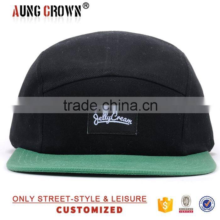 adjustable snapback hat/hip hop hat/5 panel blank snapback