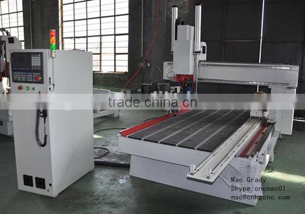 Disk type 8 position auto tool changer 4 axis cnc router engraver machine