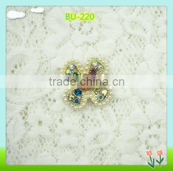 Fashion decorative rhinestone button,decorative pearl button