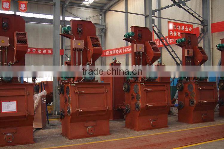 Rubber belt tracked type shot blasting equipments