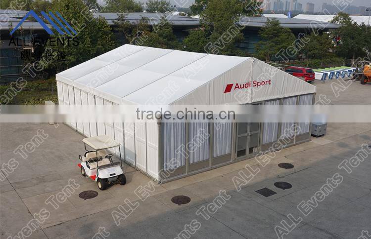 Outdoor party tent with ABS solid walls or glass walls