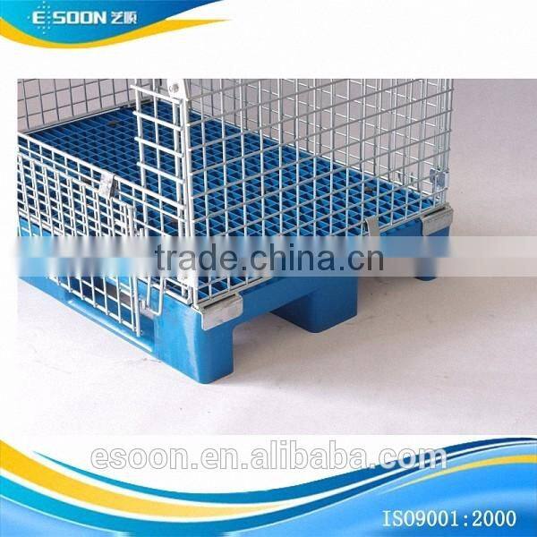 Stackable Metal Wire Containers Match Pallets