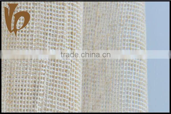 2015 new design linen polyester fabric for home textile curtain