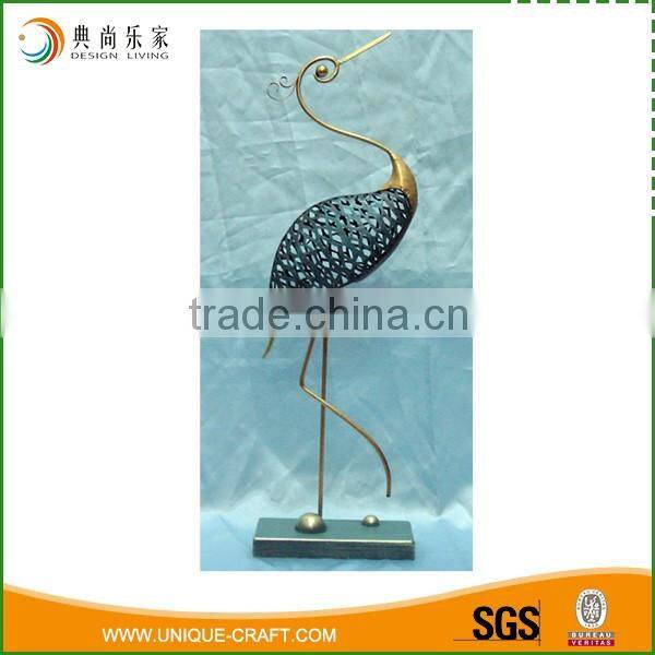 New product modern style vintage crane metal home decoration pieces