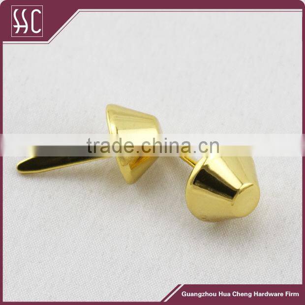 15mm purse feet, gold bag feet,metal cap rivet
