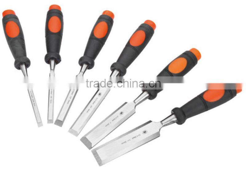 chisel wood chisel with two color plastic handle
