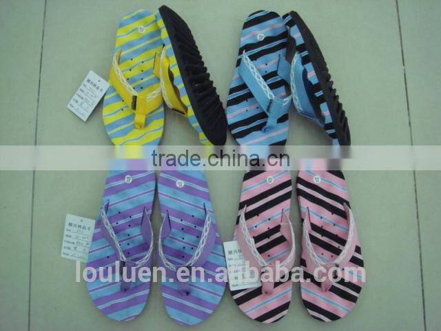 663 LOULUEN China Promotion Indoor Outdoor EVA Massage Lady Slipper