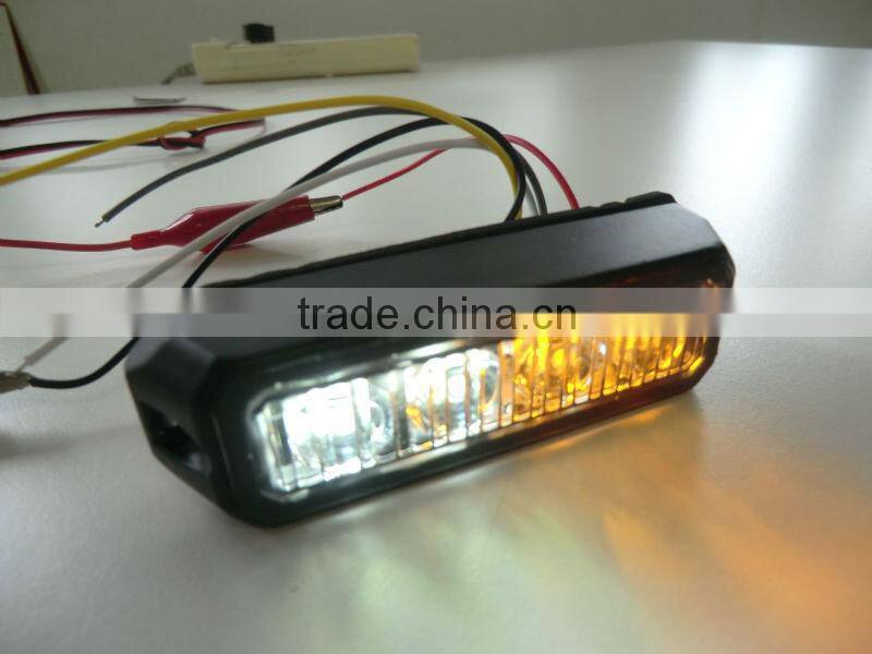ECE R65, E9 MARK LED Strobe Lightheads/LED Security Flash Strobe light /Dash light /Grille light (SR-LS-LD-4T),1W LED,Super-Thin