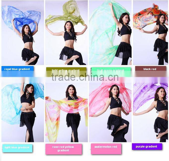 2014 Wuchieal Belly Dance Veils Made of Diamond Hemp