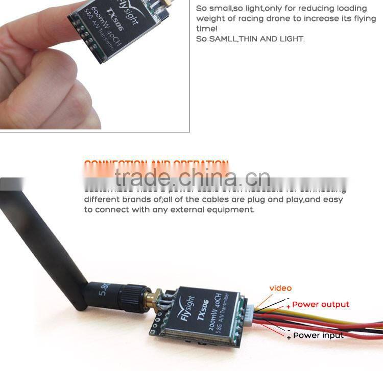 Flysight latest micro TX506 600mW 5.8ghz 40ch video transmitter