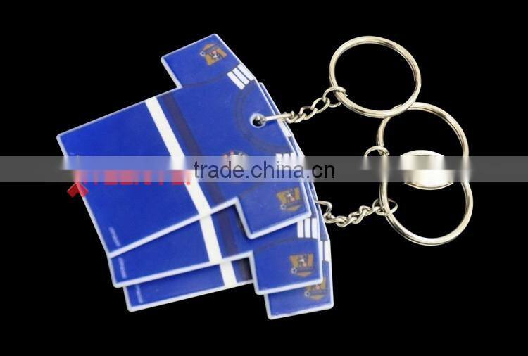 sublimation T-shirt Shape Keychain,printable polymer keychain,customed keychain gift