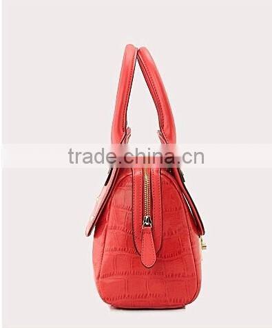 2016 Newest red ladys pu bag women handbag in china